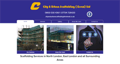 Desktop Screenshot of cityandurbanscaffolding.co.uk